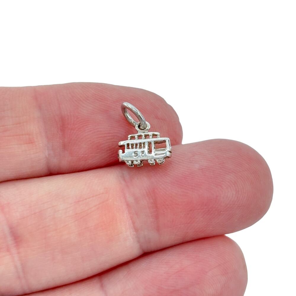 Vintage Sterling Silver 925 San Francisco Cable Car Charm